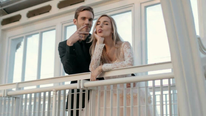 PewDiePie dan Marzia Bisognin menikah