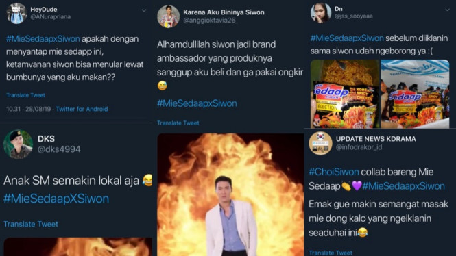 Reaksi Penggemar #MieSedaapxSiwon