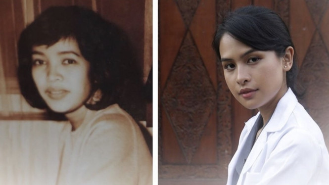 Maudy Ayunda dan Hasri Ainun Besari