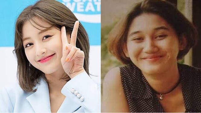 Jihyo TWICE dan Nike Ardilla