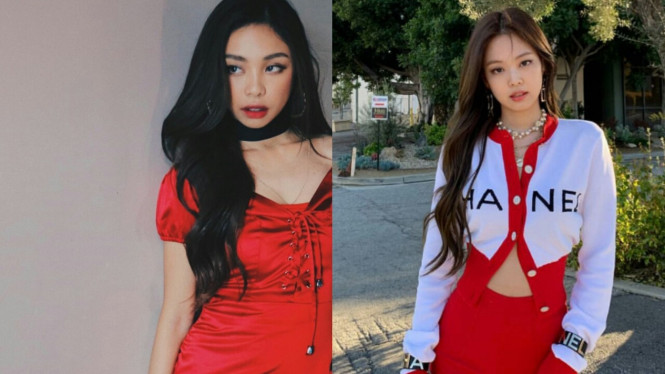 Jennie  Blackpink dan MayMay Entrata
