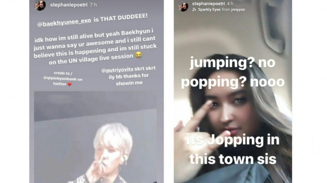 Stephanie Poetri, Baekhyun EXO