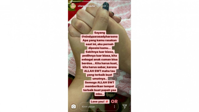 Ungkapan duka Olla Ramlan