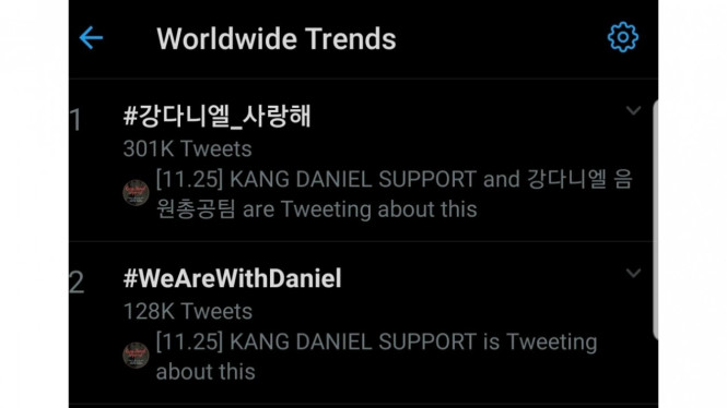 Kang Daniel Trending