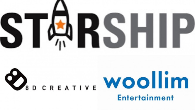 Starship Entertainment, Woollim Entertainment, 8D Creative