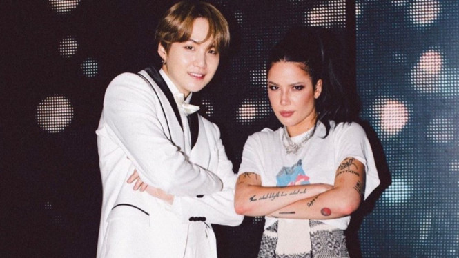 Suga BTS dan Halsey