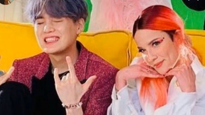 Suga BTS dan Halsey