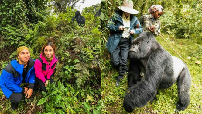 Nikita Willy dan pacar liburan di Rwanda