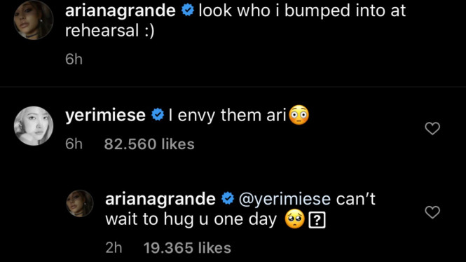 Ariana Grande dan Yeri Red Velvet