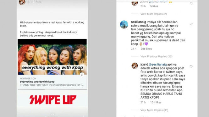 Jerinx hina Siwon super junior