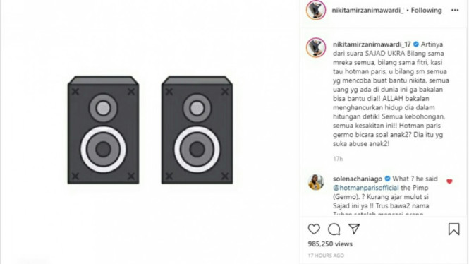 Nikita Mirzani dan Sajad Ukra