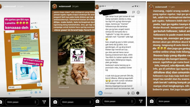 Wulan Rushell vs Rachel Vennya