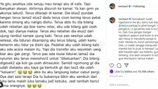 Dedy Susanto vs Revina VT