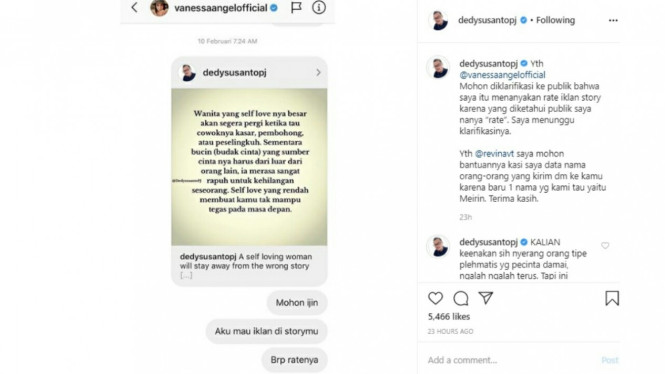 Dedy Susanto vs Vanessa Angel