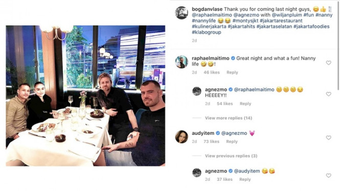 Raphael Maitimo dan Agnez Mo