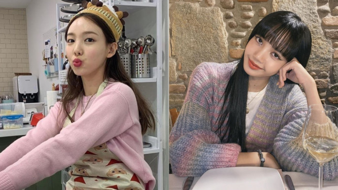 Nayeon TWICE dan Lisa Blackpink