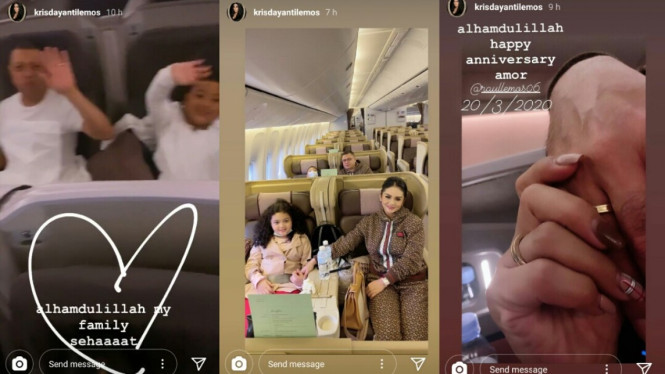 Krisdayanti Raul Lemos di swiss liburan