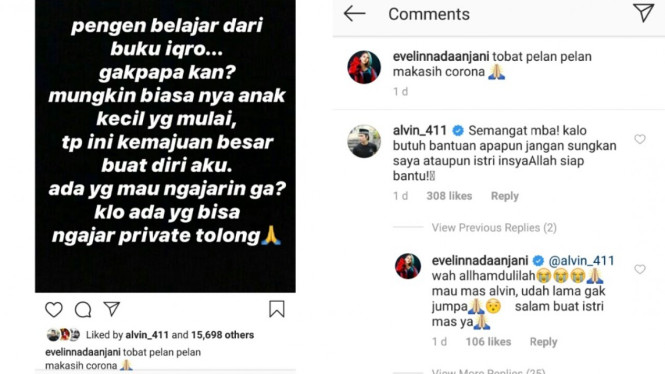 Evelin Nada Anjani tobat