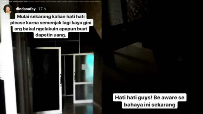 Dinda Shafay dirampok