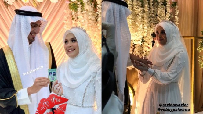 Vebby Palwinta menikah