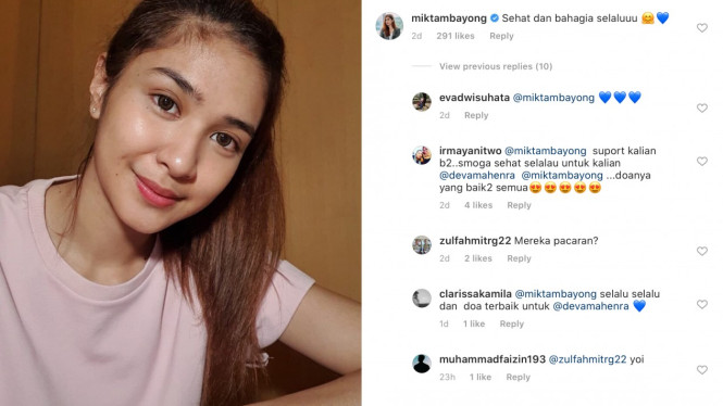 mikha tambayong dan deva mahenra