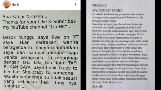 Lio papa angkat syahrini