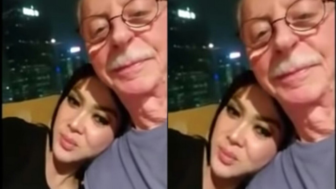 Video Syahrini dan papa angkat bule, liohk