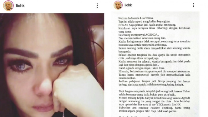 Syahrini dan papa angkat bule 