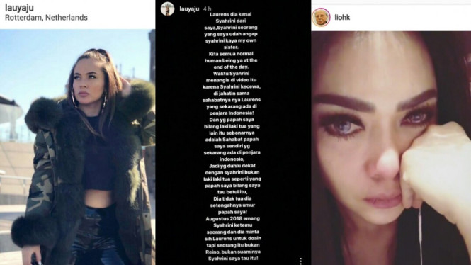 Syahrini dan Lauren, anak kandung papa angkat