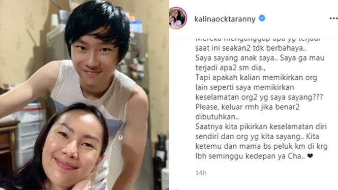 Kalina Octaranny dan Azka Corbuzier