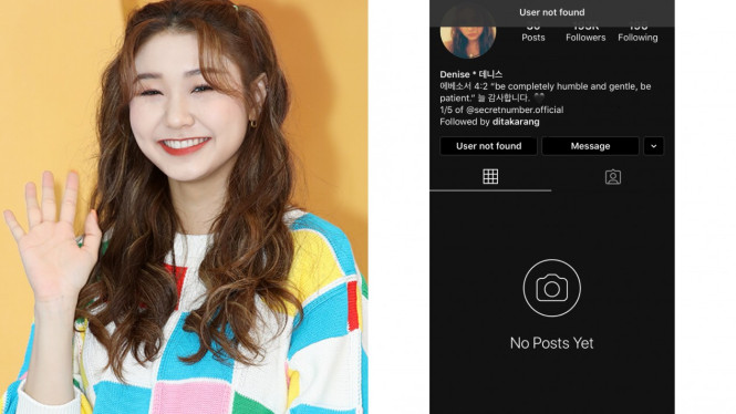 Akun Instagram Denise Secret Number Menghilang