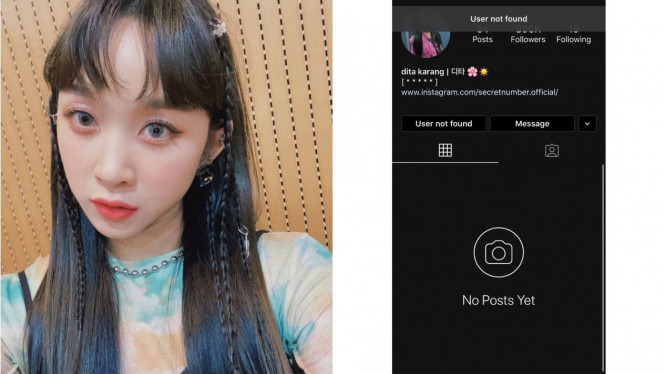 Dita Karang Secret Number IG