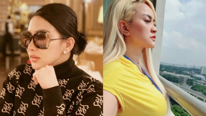 Syahrini dan Lia Ladysta