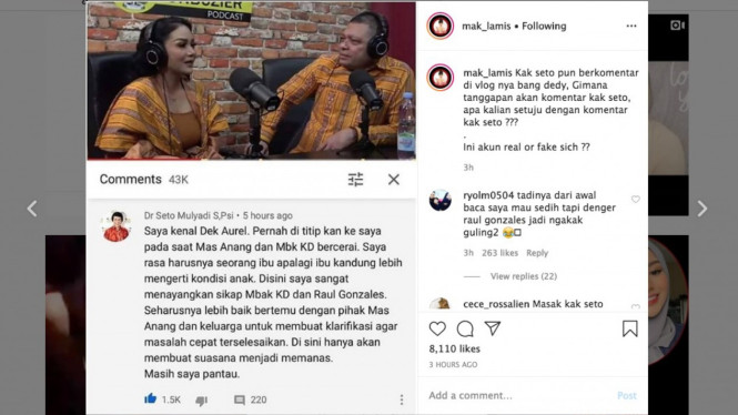 Komentar Kak Seto soal kisruh KD dengan Aurel dan Azriel