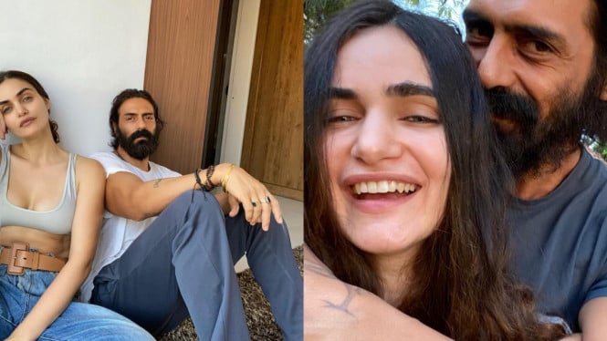 Arjun Rampal dan Gabriella Demetriades