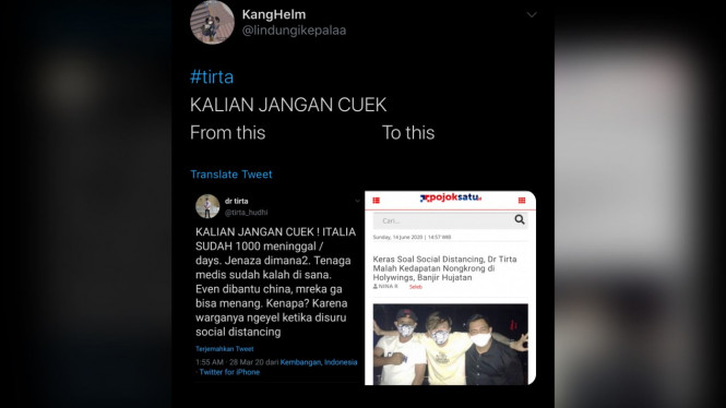 Dokter Tirta di Holywings