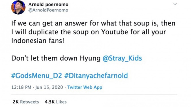 Chef Arnold dan Stray Kids