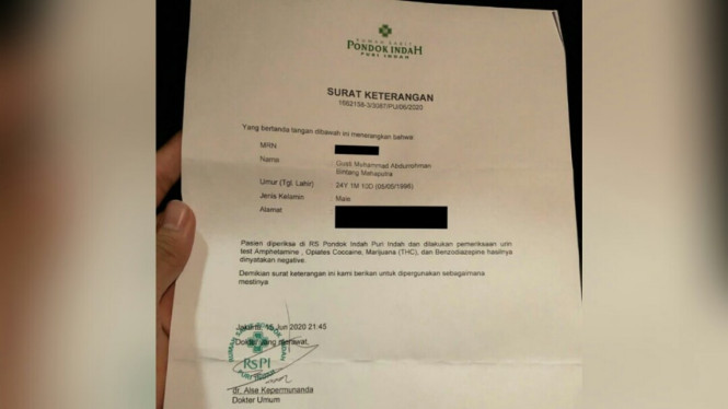 Bintang Emon negatif narkoba
