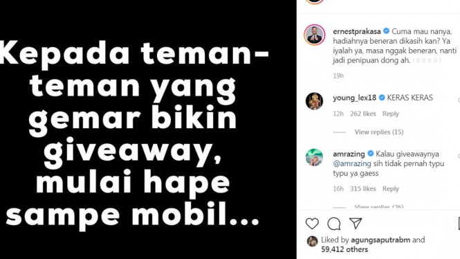 Instagram/@ernestprakasa