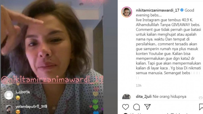 Instagram/@nikitamirzanimawardi_17