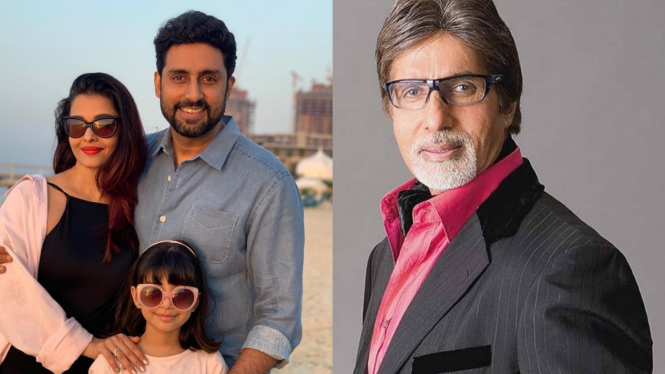 Abhishek Unggah Foto Pilu Ditinggal Aishwarya Rai dan Amitabh Bachchan