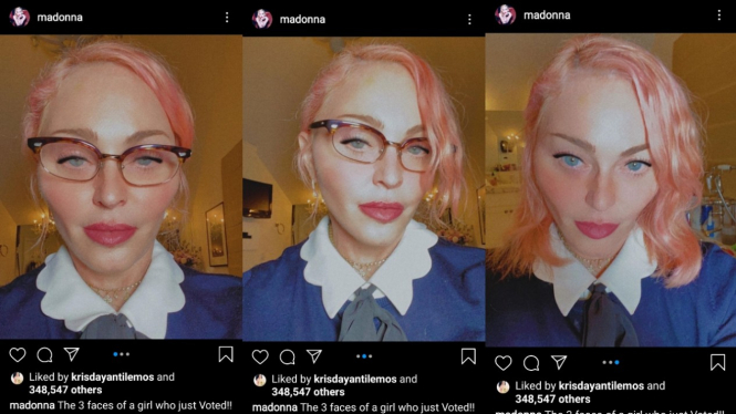 Foto Terbaru Madonna Berambut Pink Sulit Dikenali, Disebut Mirip Alien