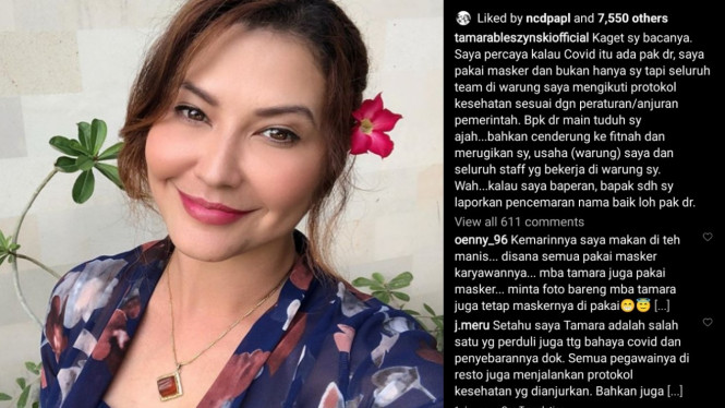 Instagram/tamarableszynskiofficial