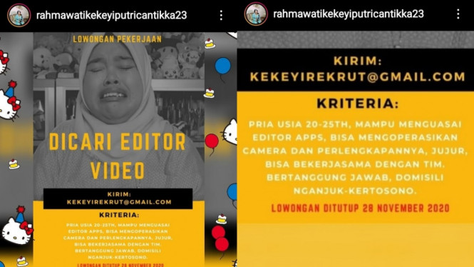 Instagram/rahmawatikekeyiputricantikka23
