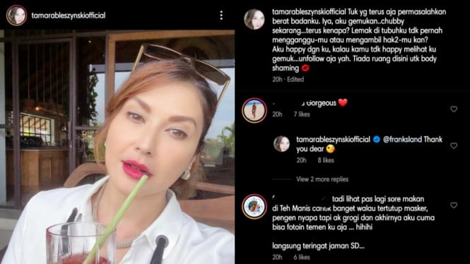 Instagram/@tamarablesynzkiofficial