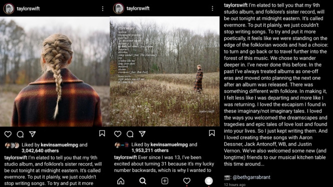 Instagram/taylorswift