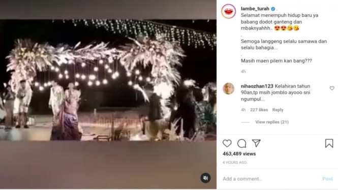 Instagram/ @lambe_turah