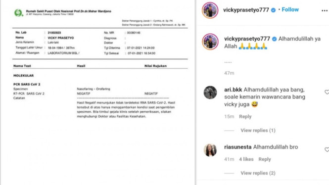 Instagram/ @vickyprasetyo777