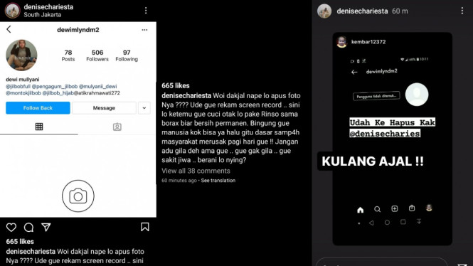 Instagram/denisechariesta