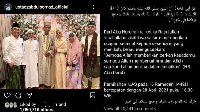 Instagram/ustadzabdulsomad_official